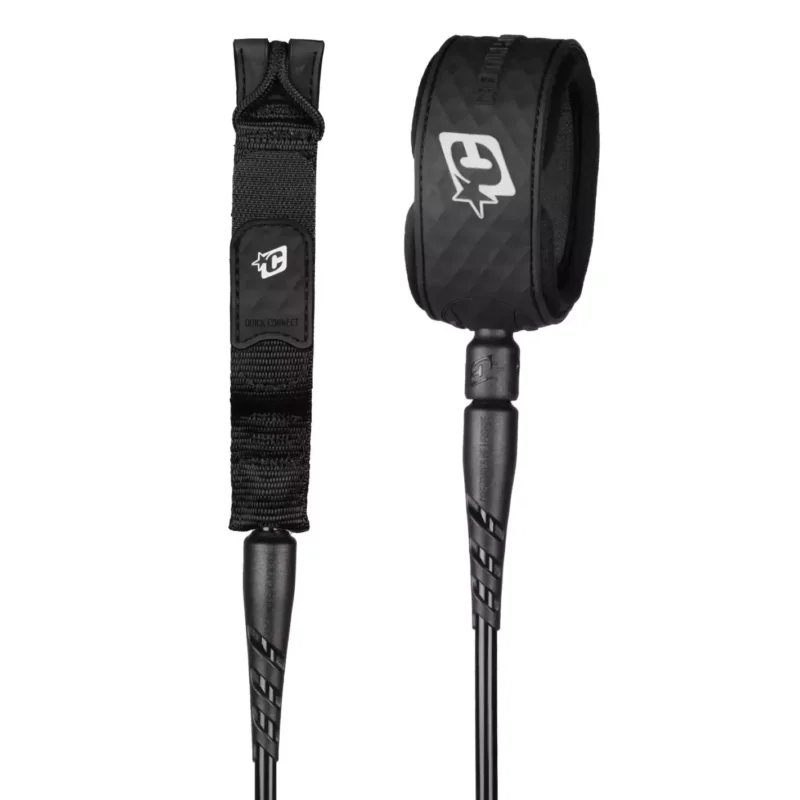 Super Prix Leash de Surf Creatures Reliance 2.0 Standard Duty Black Silver