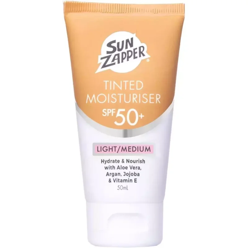 Créme solaire Sun Zapper SPF50 Tinted Moisturiser 50ml Prix Cassé