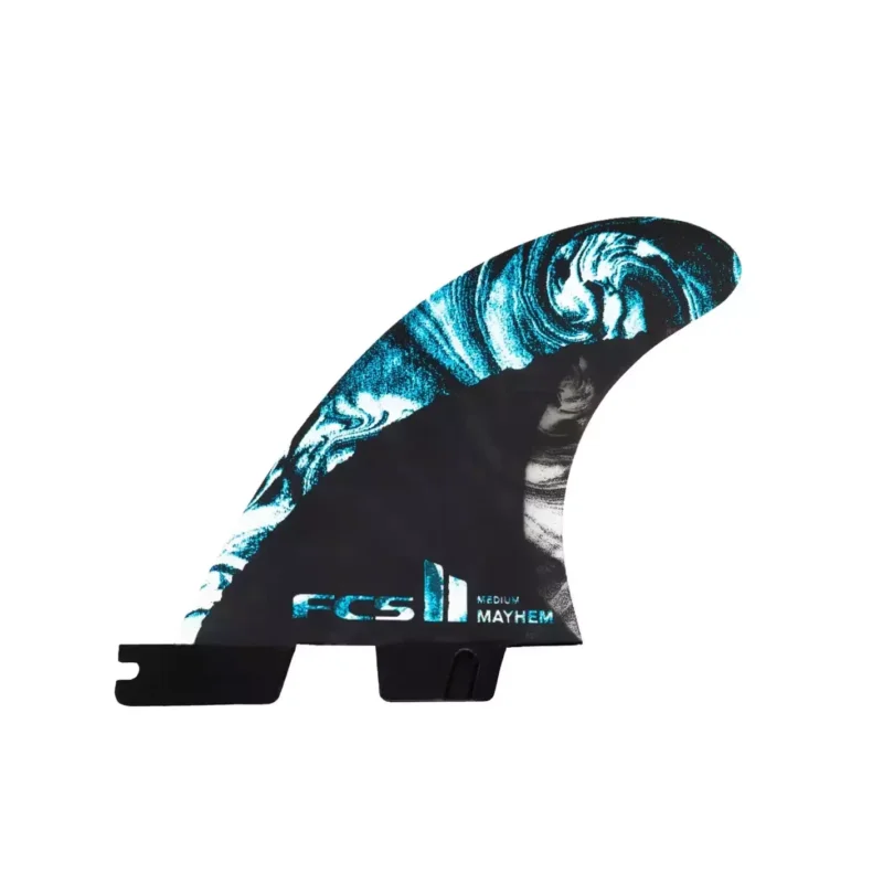 Ailerons de surf FCSII quad rear PC Reactor Matt Biolos Blue Prix Choc