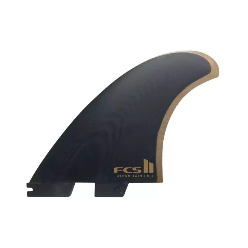Ailerons de surf FCSII Album Twin+Stabilizer Black/Gold Pas Cher