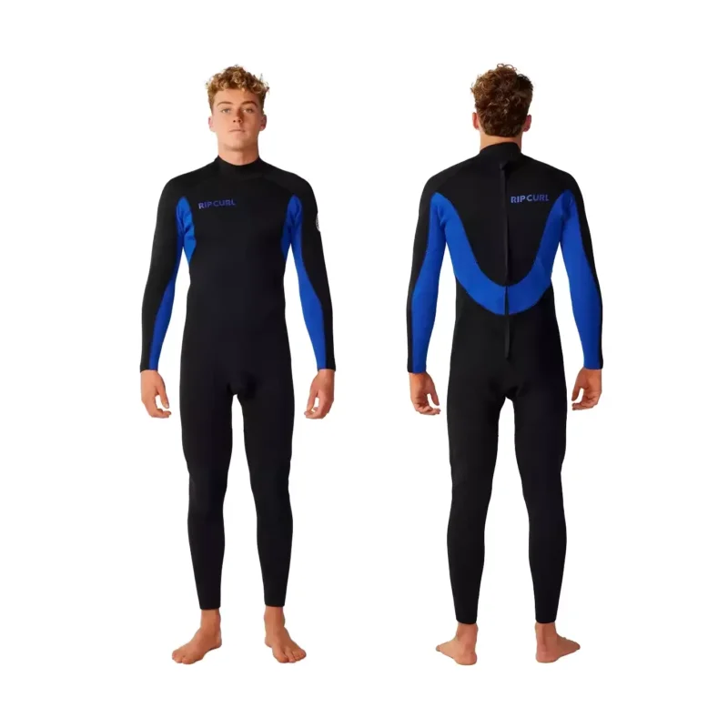 Solde Combinaison en néoprène Rip Curl Trad Flat Lock Back Zip 3/2mm Blue