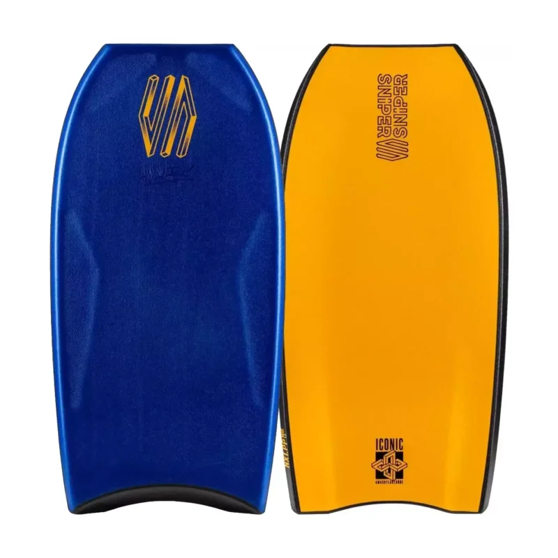 Nouvelle Collection Planche de Bodyboard Sniper Iconic Amaury Lavernhe NXT PP Stiff Dark Blue/Tangerine