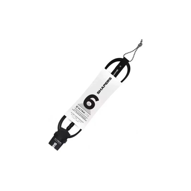 Leash de surf Shapers Ultra Lite Black Meilleur Choix