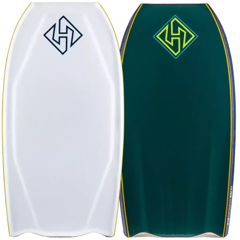 bodyboard Hubboards Hubb Edition PP Pro Sci-Five Step Deck Bat Tail White/Mallard Green Nouveauté