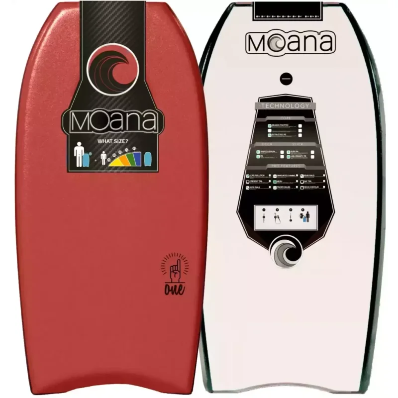Planche de bodyboard Moanav One Red/White Retour Gratuit