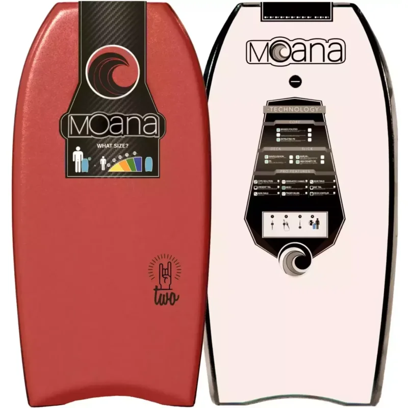 Commander Maintenant Planche de bodyboard Moana Two Red/White