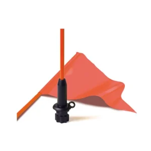 Commander Vite Fanion visibilité orange 30x15cm et porte-fanion 120cm pour StarPort