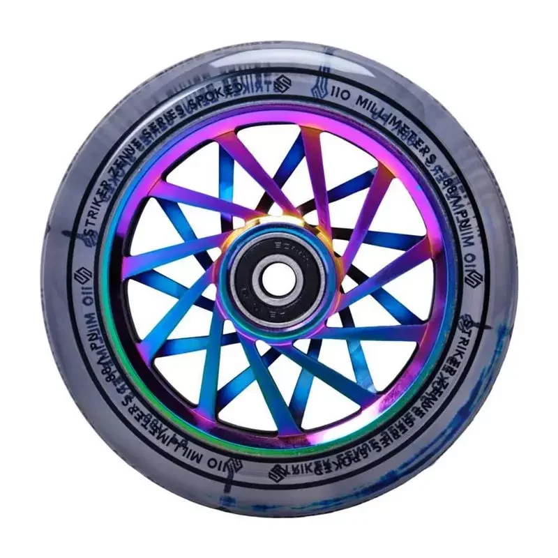 Roue trottinette STRIKER Zenue Series Clear Rainbow 110mm Achat Immédiat
