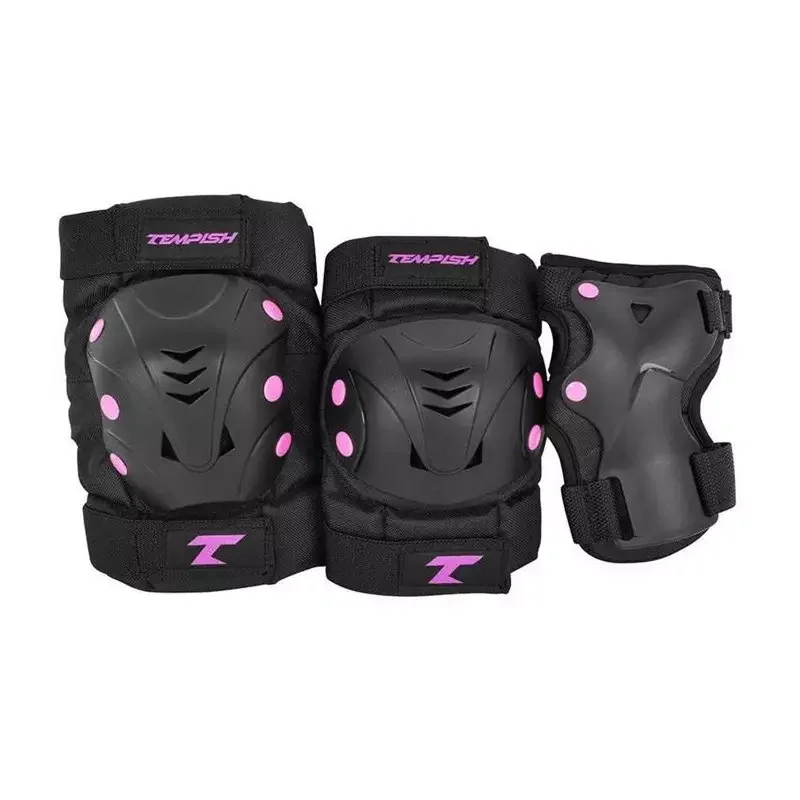 Set de protection complet TEMPISH Taky Skate Pads 3-Pack Noir/Rose Meilleure Vente