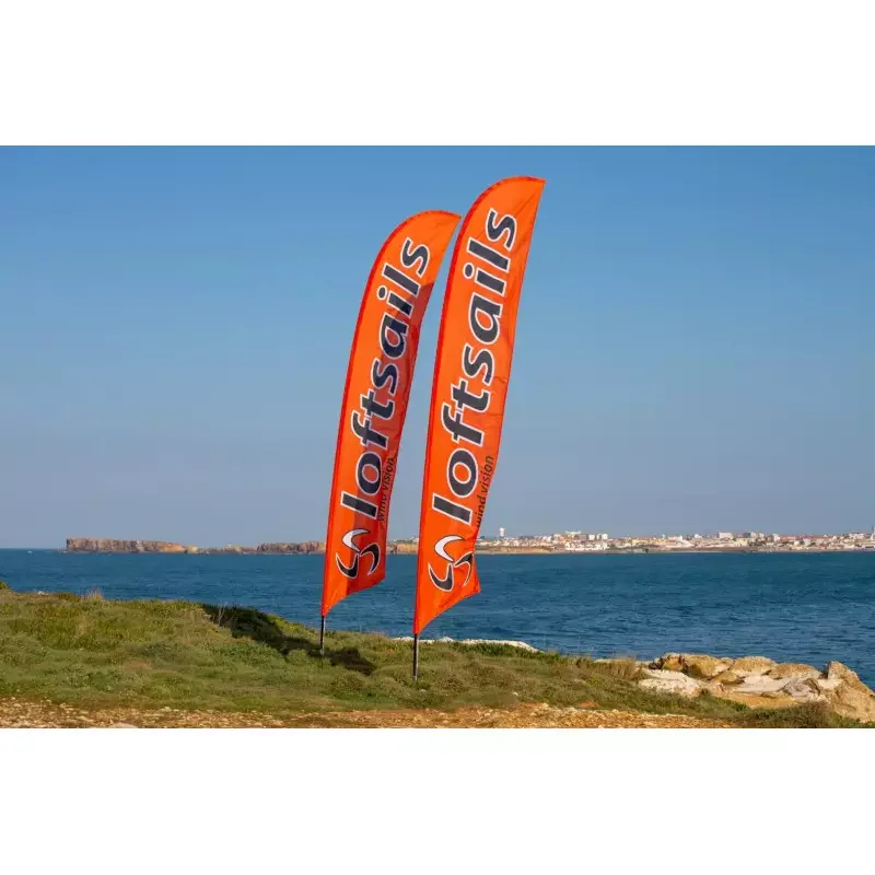 Paiement Sécurisé Loftsails Beachflag 484 x 76 cm - Flag Only