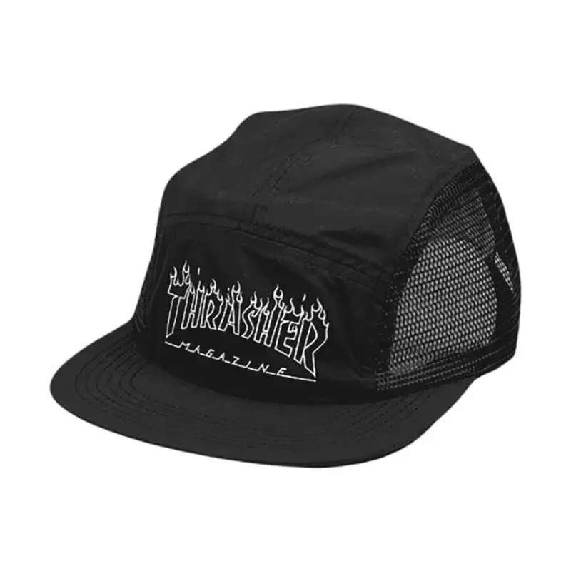 Offre Spéciale Casquette THRASHER 5 panel flame outline black