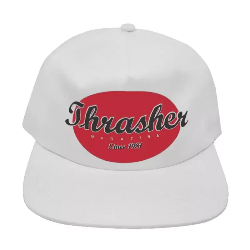 Réduction Casquette THRASHER oval snapback white