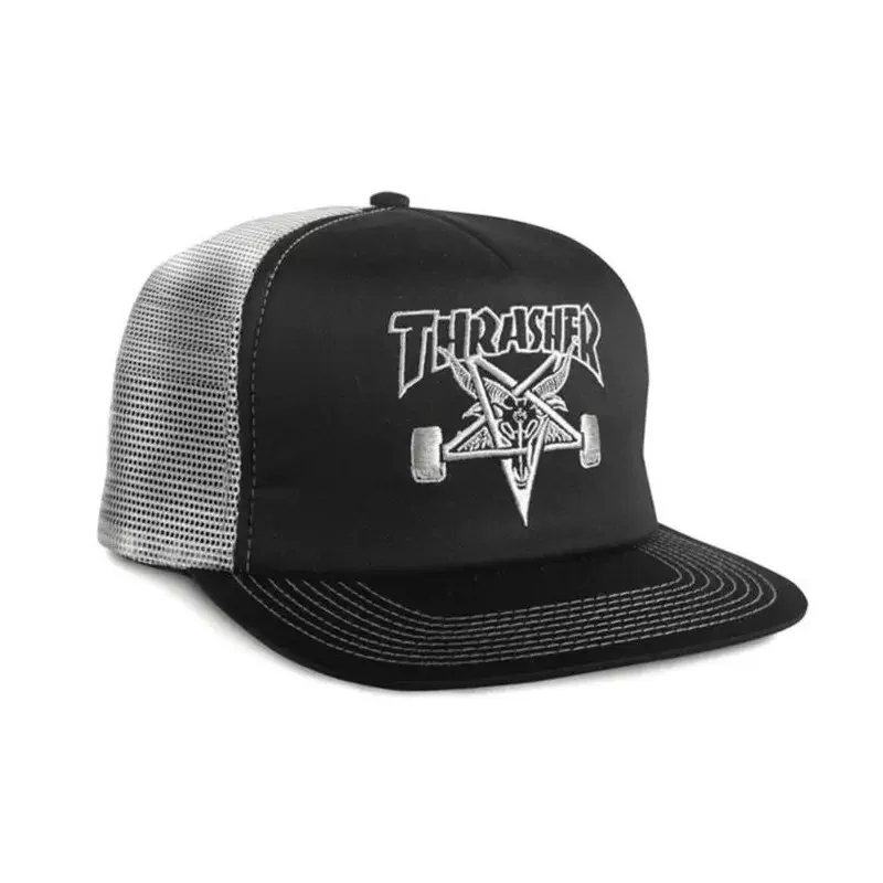Casquette THRASHER Skate Goat Emb Mesh Gris Expédition Rapide