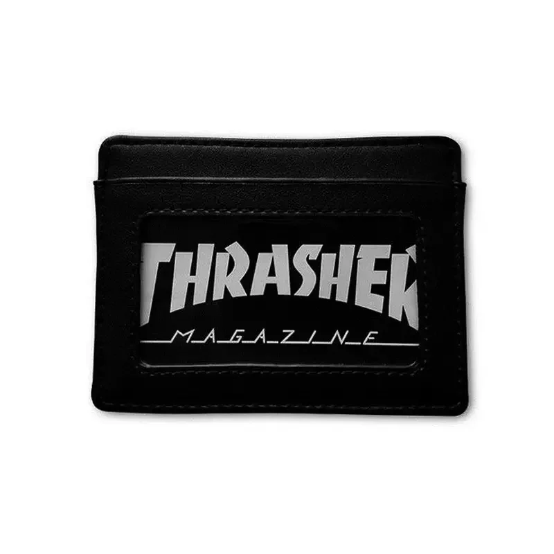 Meilleur Choix Portefeuille THRASHER Wallet Card Noir