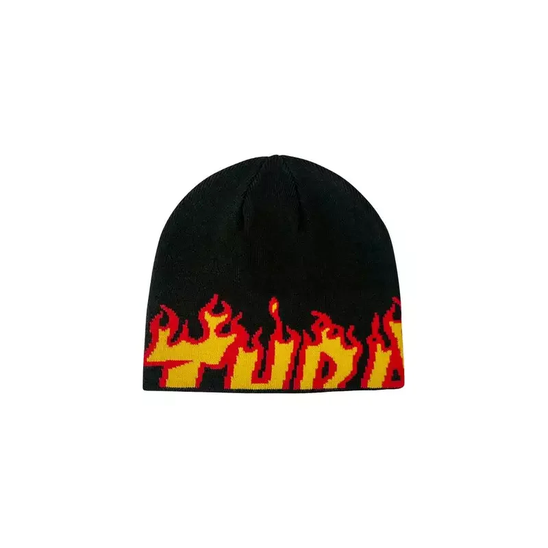 THRASHER BEANIE FLAME SKULLY BLACK Meilleure Vente
