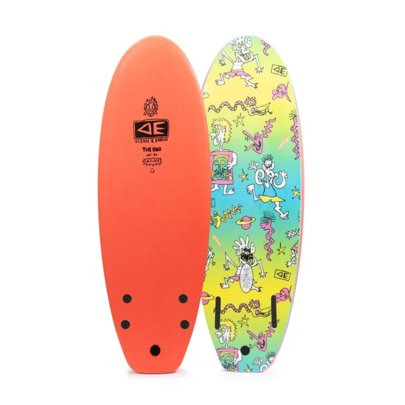 Petit Prix PLANCHE DE SURF OCEAN EARTH FREAKS BUG 4‘0‘‘ - CORAL