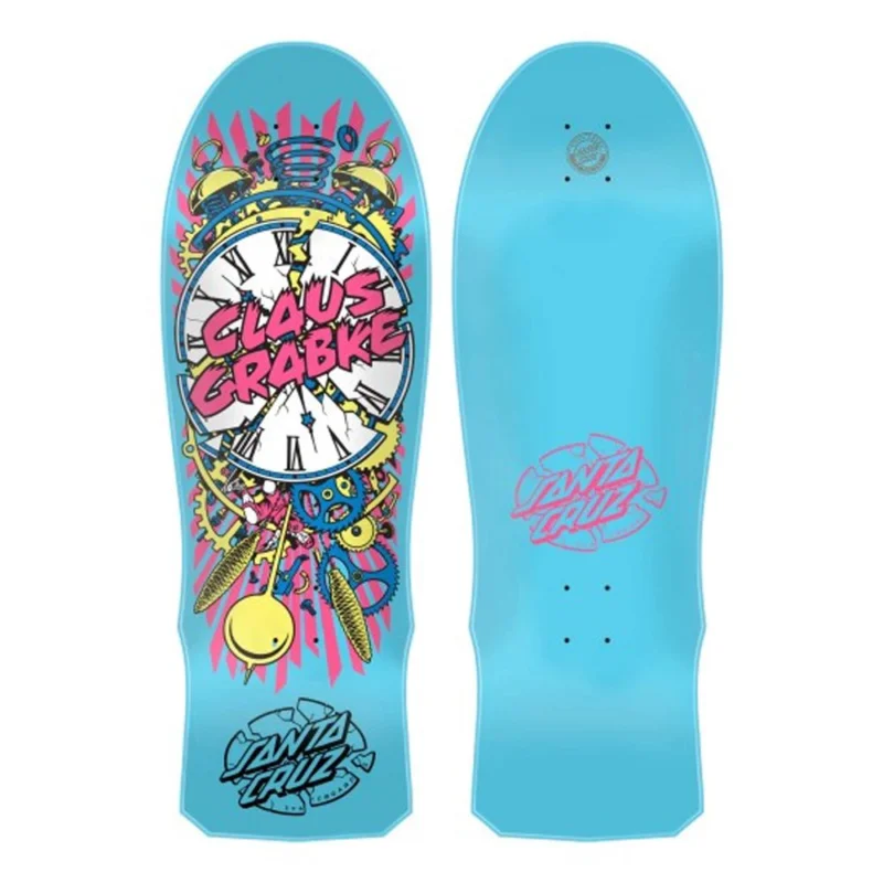 Dernier Modèle PLANCHE DE SKATE SANTA CRUZ GRABKE EXPLODING CLOCK REISSUE 10‘‘
