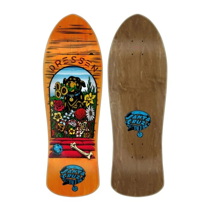Meilleur Choix PLANCHE DE SKATE SANTA CRUZ DRESSEN PUP REISSUE 9.5‘‘
