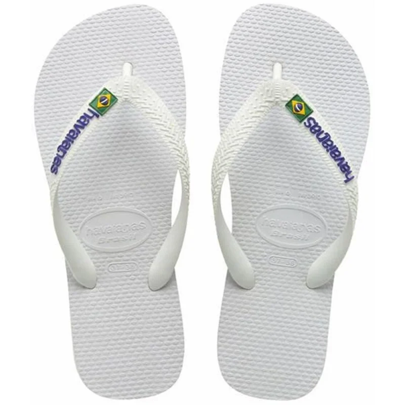 Prix Bas SANDALES HAVAIANAS BRASIL LOGO - WHITE