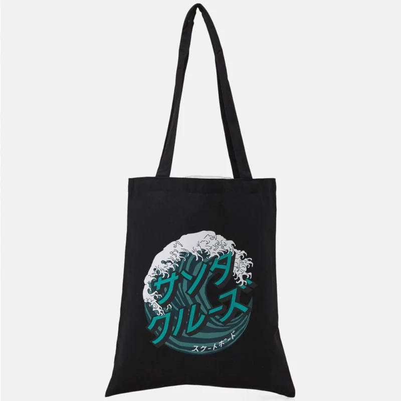 Certifié SAC MAIN SANTA CRUZ JAPANESE WAVE DOT TOTE