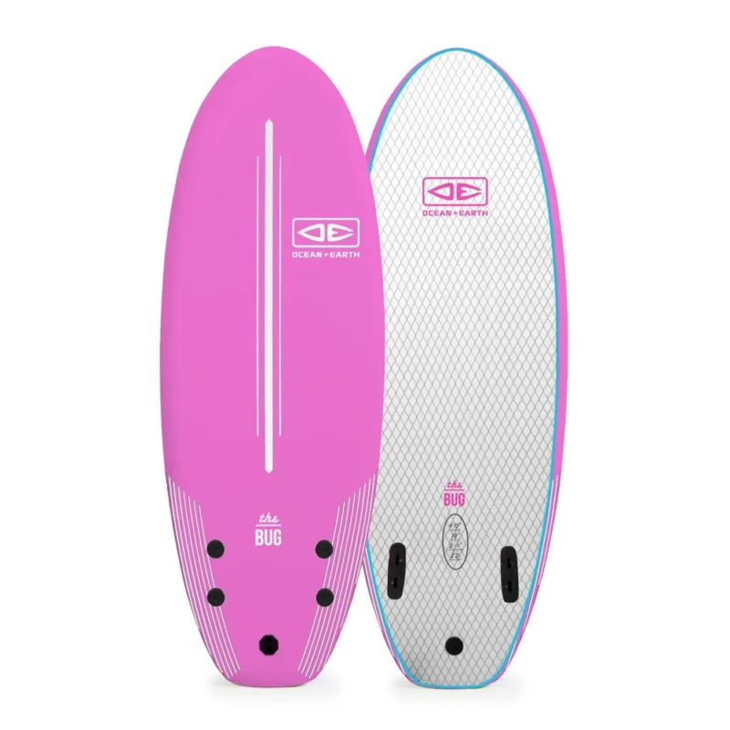 PLANCHE DE SURF OCEAN EARTH THE BUG 4‘0‘‘ - PINK Haute Qualité