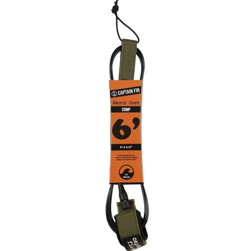 LEASH CAPTAIN FIN SHRED CORD 6 COMP Top Vente