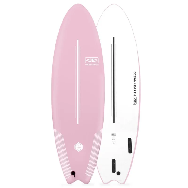 Nouvelle Collection PLANCHE DE SURF OCEAN EARTH EZI RIDER 6‘0‘‘ - PASTEL PINK