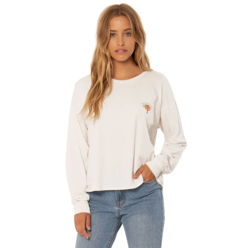Populaire T-SHIRT SISSTREVOLUTION PALM EVOLUTION L/S KNIT TEE-VWT