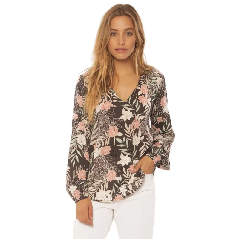 T-SHIRT SISSTREVOLUTION CAPETOWN L/S WVN BLOUSE-BLF Affaire À Saisir