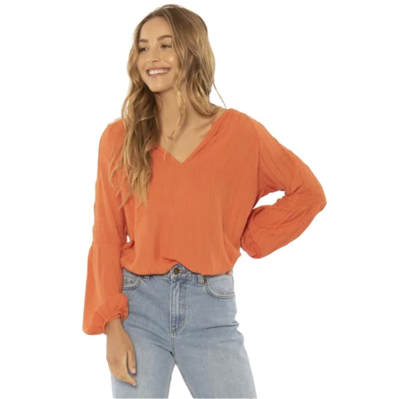 Vente Directe T-SHIRT SISSTREVOLUTION WHISPERING TALES L/S WVN BLOUSE -