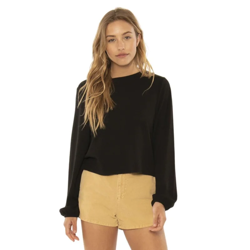 JERSEY PUNTO SISSTREVOLUTION LUNA LOVIN L/S KNIT TOP - BLK Bon Marché