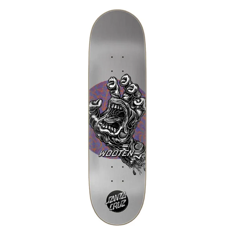 PLANCHE DE SKATE SANTA CRUZ WOOTEN ALIVE HAND VX 8.5‘‘ Bon Marché