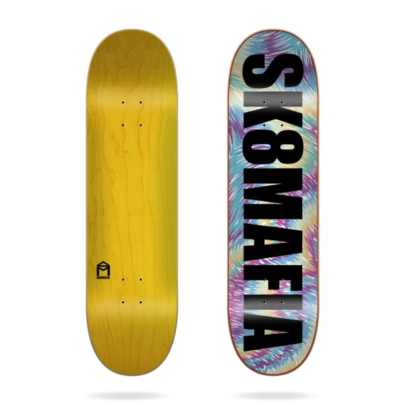 Soldes PLANCHE DE SKATE SK8MAFIA OG LOGO TIE DYE 8.0"