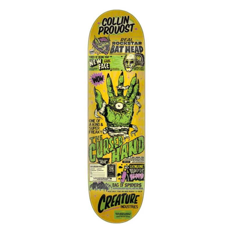 PLANCHE DE SKATE CREATURE PROVOST CURSED HAND 8.47‘‘ Acheter En Ligne