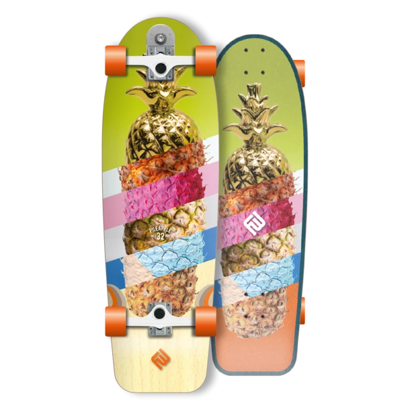 SURF SKATE FLYING WHEELS PINEAPLLE 32" Remise