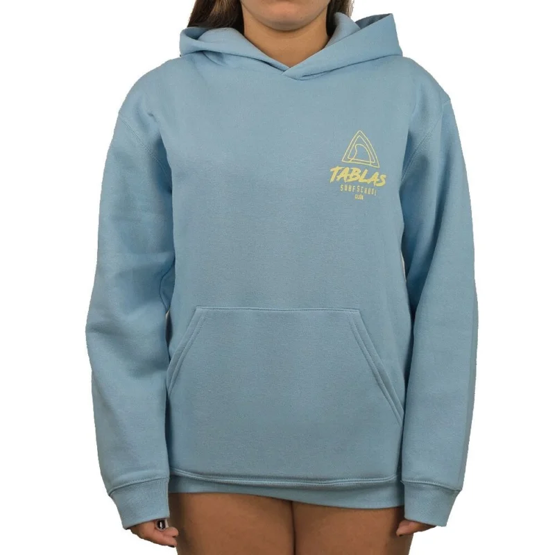 CAPUCHE TABLAS LOGO QUILLA NIÑO - CELESTE LOGO AMARILLO Offre Limitée