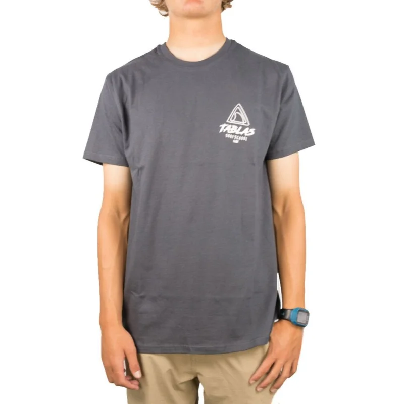 Meilleure Vente T-SHIRT TABLAS LOGO QUILLA - AZUL MARINO LOGO BLANCO