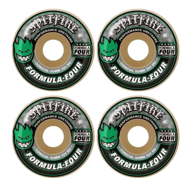 ROUES SPITFIRE F4 101 CNCL GRN PRNT 56mm Achat Immédiat