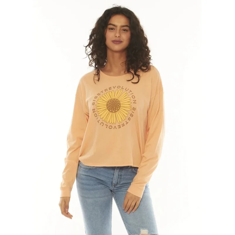 T-SHIRT SISSTREVOLUTION DAISY DAYS LS KNIT Offre Limitée