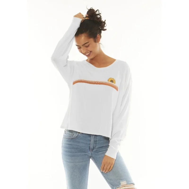 T-SHIRT SISSTREVOLUTION SUNDIAL LS KNIT Offre Du Jour