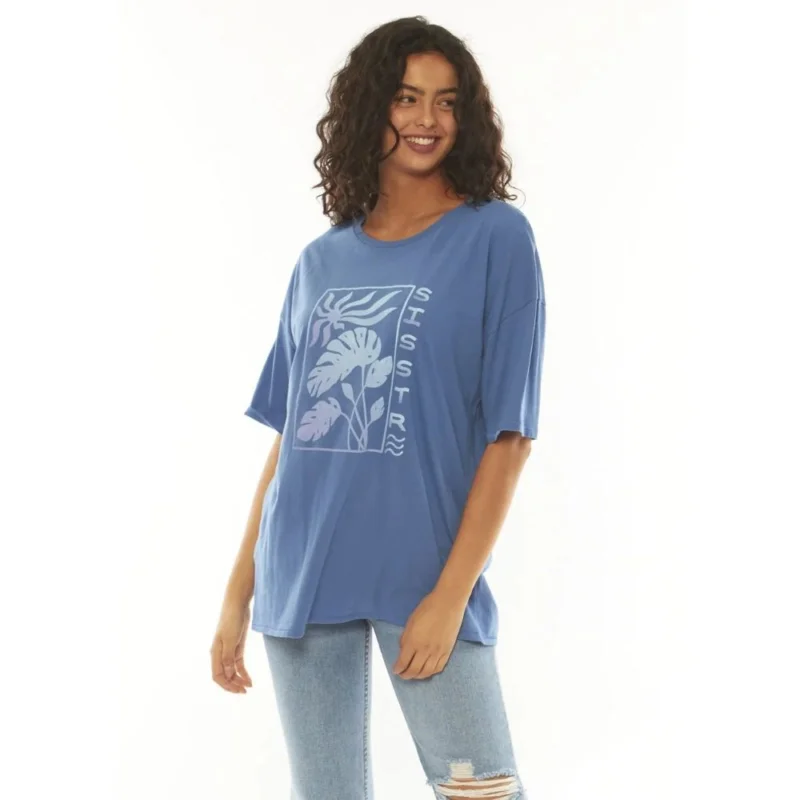 T-SHIRT SISSTREVOLUTION JUNGLE SKY SS OVERSIZED Haute Qualité