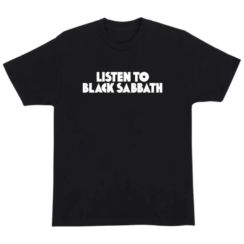 T-SHIRT OJ WHEELS LISTEN TO BLACK SABBATH Nouvelle Collection