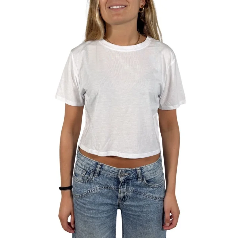 Seulement Aujourd'hui T-SHIRT TABLAS SUN - BLANCO/LOGO NEGRO