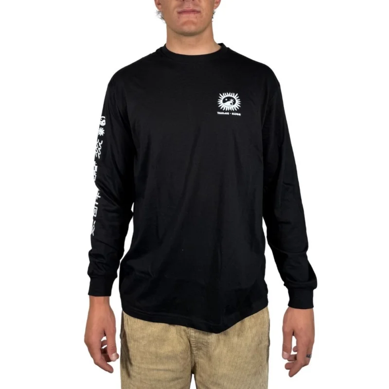 T-SHIRT TABLAS SUN - NEGRO/LOGO BLANCO Achat Immédiat