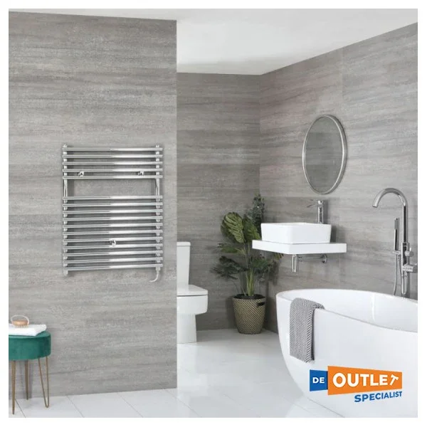 Hudson rode electric towel Radiator Chrome 73 x 45 cm Certifié