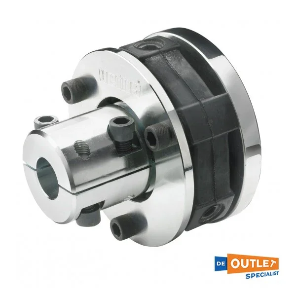 Vetus Bullflex Flexible propeller shaft coupling type 12 35 mm axle - Bulfl1235 Nouvelle Collection