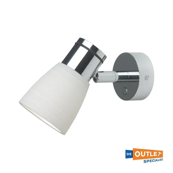PreBIT R1-1 Wall lamp Chrome/White USB 12V Dernier Modèle
