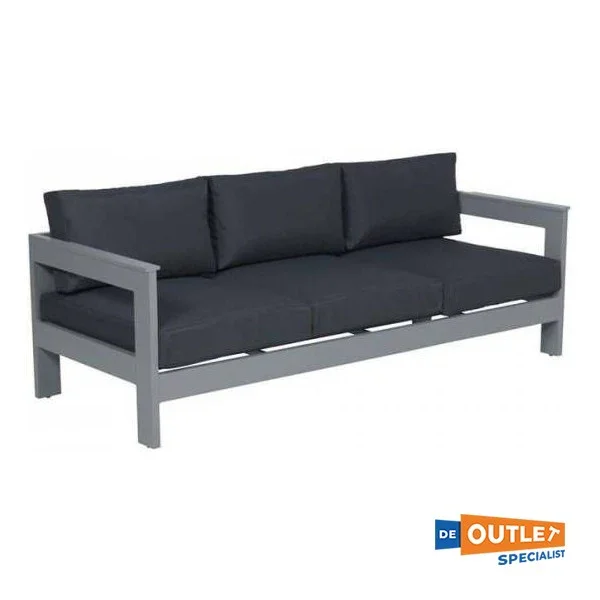Garden Impressions Romero 3-person aluminum Lounge bank Anthracite Authentique