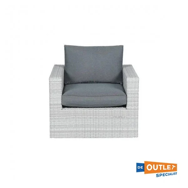 Garden Impressions Orangebird Wicker lounge chair/garden chair Gray Offre Exclusive