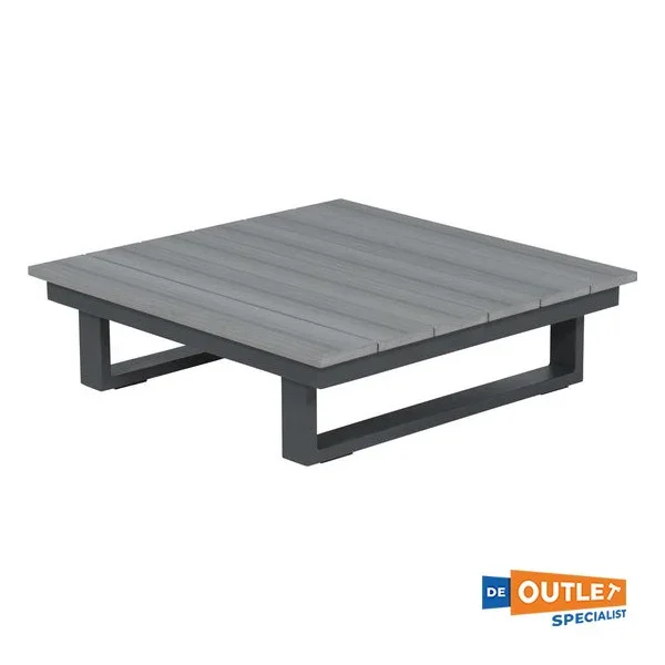 Garden Impressions Margarita Aluminum Garden table Anthracite 85 x 85 x 24 cm Remise